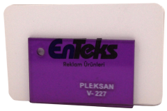 PLEKSAN V-227 Transparan Mor Pleksi Levha 135x200 cm 2,8 mm