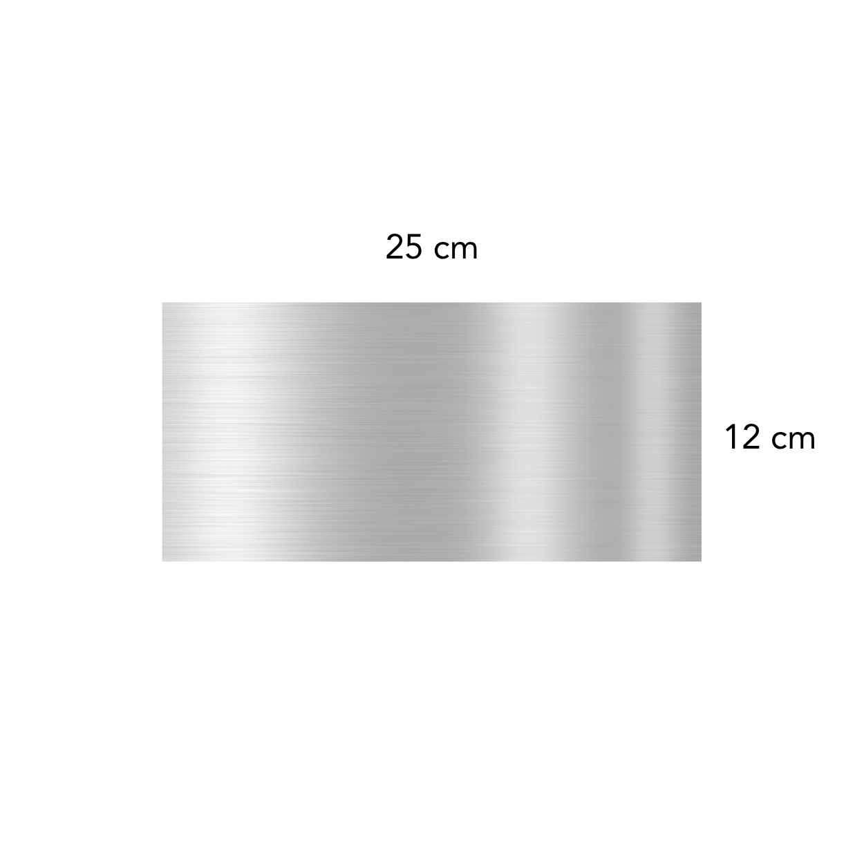 Eloksallı Bombeli Yönlendirme 25 cm 12 cm