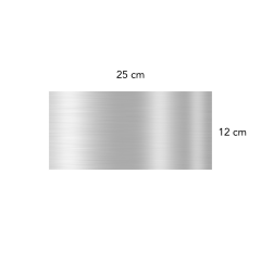 Eloksallı Bombeli Yönlendirme 25 cm 12 cm