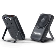 KÜÇÜKLER 10.000 MAH SİYAH MAGSAFE  ve  WIRELESS POWERBANK