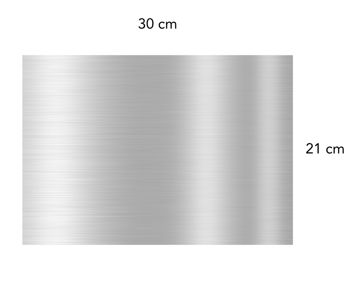 Eloksallı Bombeli Yönlendirme 30 cm 21 cm