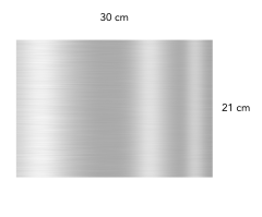 Eloksallı Bombeli Yönlendirme 30 cm 21 cm