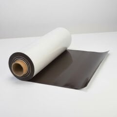 Baskılık Mıknatıslı Folyo - Beyaz Mat Yüzey (0.85mm) 61 cm