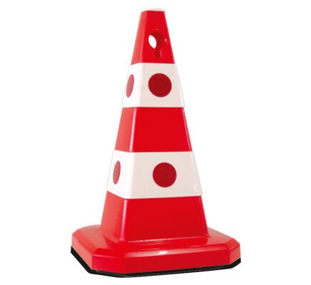 Kedi Gözlü Trafik Konisi 61 cm | Evelux 12351 TK A | Ağır Tabanlı Ultra Konik | Duba