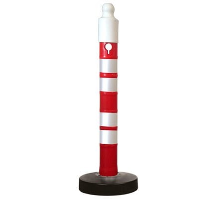 Dubalı Uyarı Dikmesi 120 cm | Evelux 12404 DB R | Ağırlıklı ve Reflektif