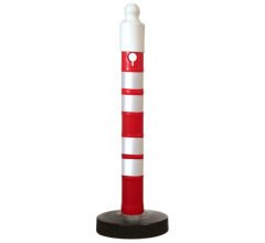 Dubalı Uyarı Dikmesi 120 cm | Evelux 12404 DB R | Ağırlıklı ve Reflektif