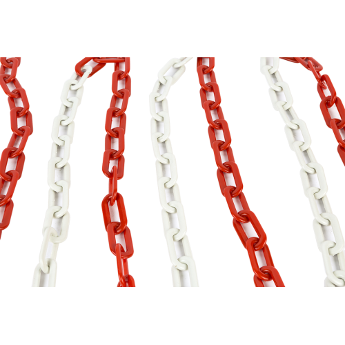 Plastik Trafik Zinciri (KIRMIZI BEYAZ) UT 3110 8 mm 25 metre