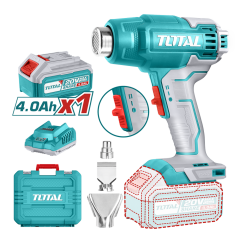 Total 20V Li-Ion Akülü Sıcak Hava Tabancası (1 x 4.0Ah Akü ve Şarj Cihazı Dahil) - TBLI20025
