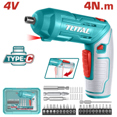 Total 4V Foldable Cordless Screwdriver - TSDLI04425