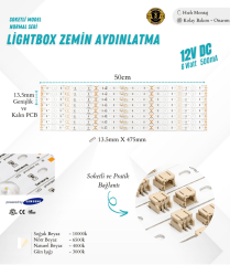 Lightbox Zemin Aydınlatma - Led Bar - Soketli Model 50 cm İç Mekan