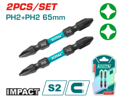 Total Darbeli 65 mm 2’li Çift Taraflı PH2 Bits Ucu - TACIM72PH265
