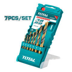 Total 7-Piece HSS Twist Drill Bit Set - TACSD0075
