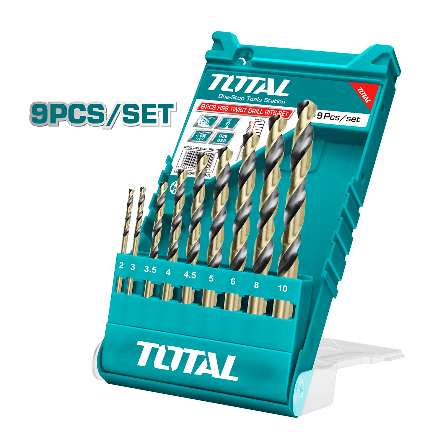 Total 9’lu HSS Twist Matkap Uç Seti - TACSD0095