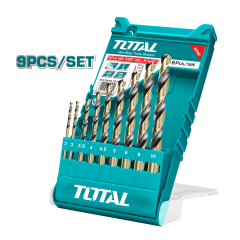 Total 9 HSS Twist Drill Bit Set - TACSD0095