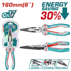 Total 160mm Pro Karga Burun Pense - THT220606S