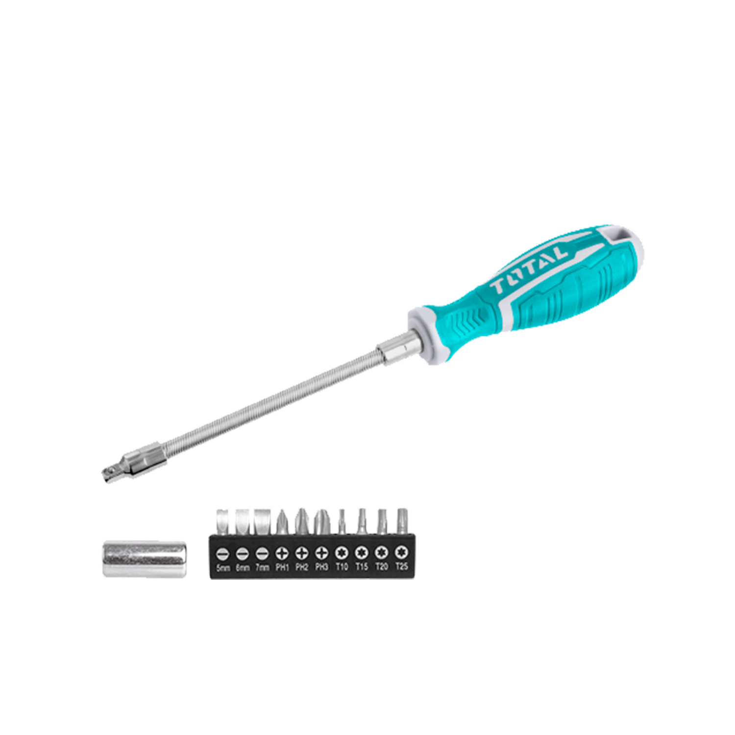 Total 12 Piece Flexible Screwdriver Set - THT250FL1206