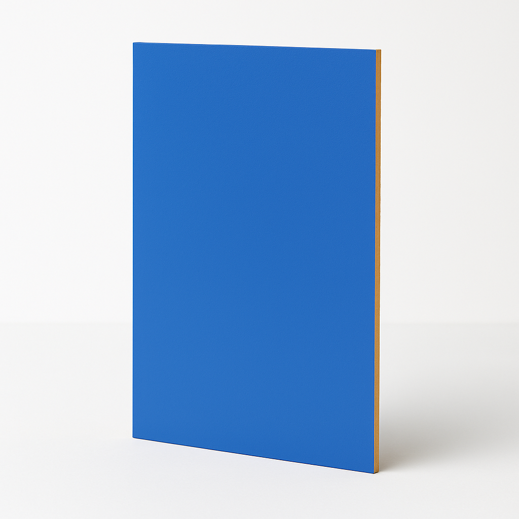 2,7 mm Mavi Tek Yüz Boyalı MDF Levha 170x210 cm (Ebatlama Notu Giriniz)