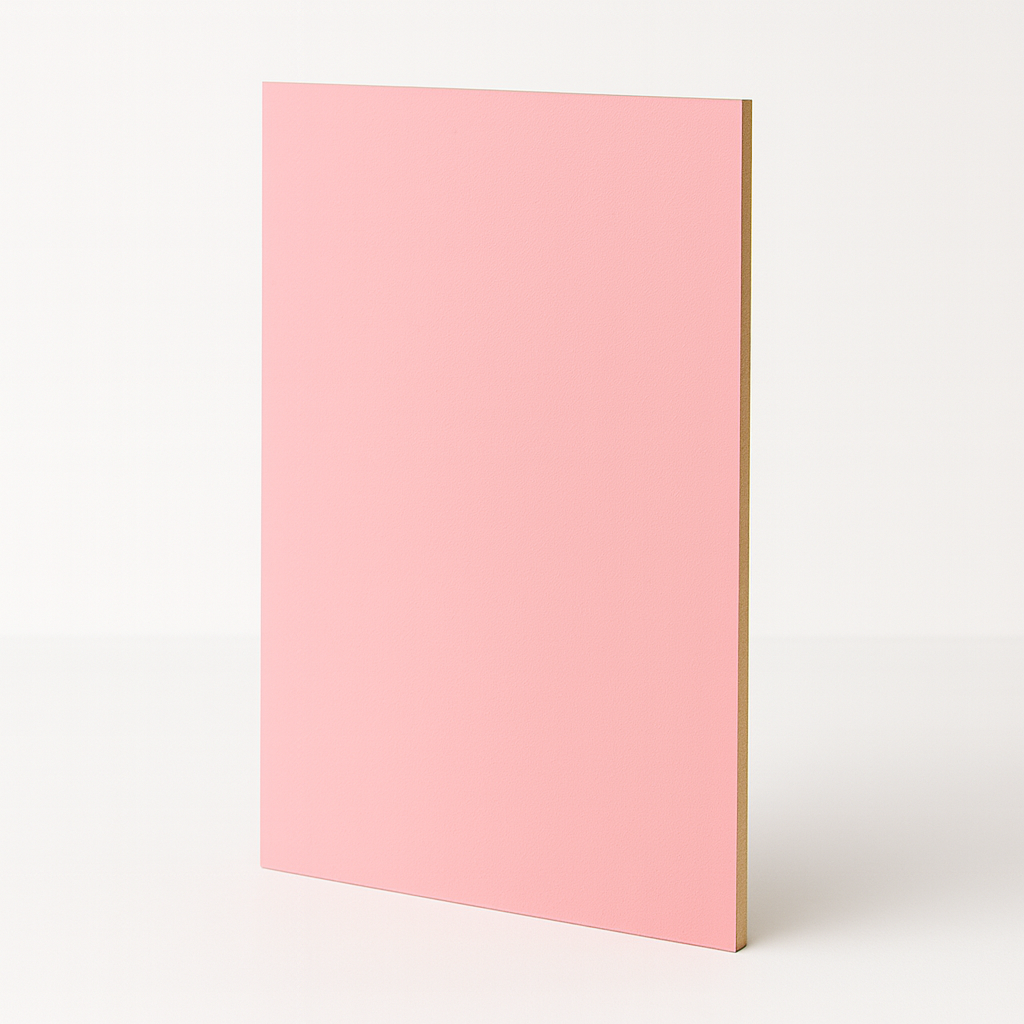 2,7 mm Pembe Tek Yüz Boyalı MDF Levha 170x210 cm (Ebatlama Notu Giriniz)