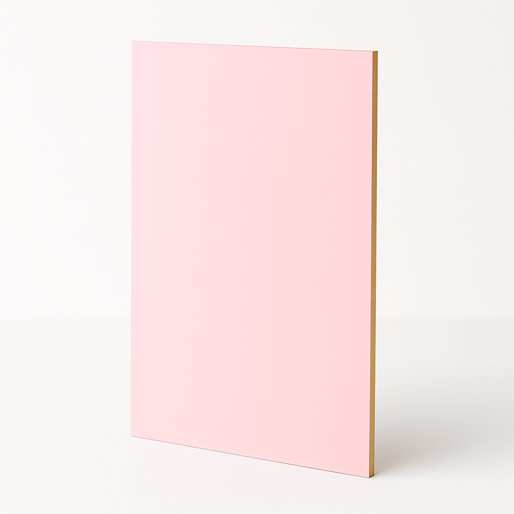 2,7 mm Bebe Pembe Tek Yüz Boyalı MDF Levha 170x210 cm (Ebatlama Notu Giriniz)